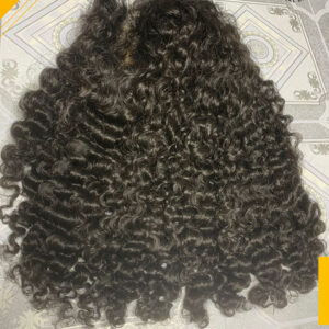 Burmese Wavy Curly Frontal Wig- Natural Color